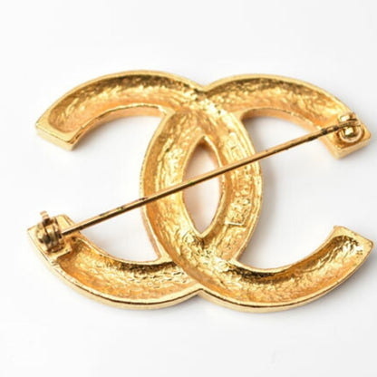 Chanel Gold Gold Plated Broche