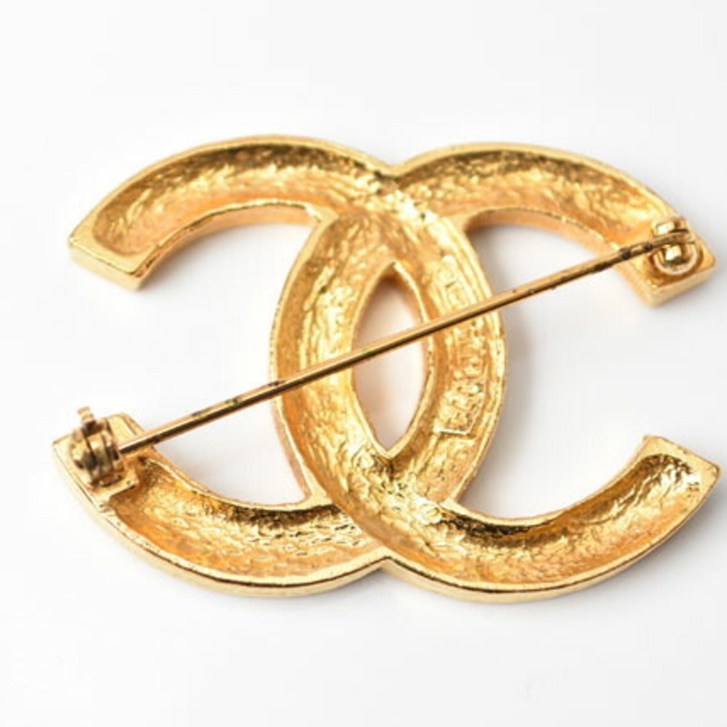 Chanel Gold Metal Brooch