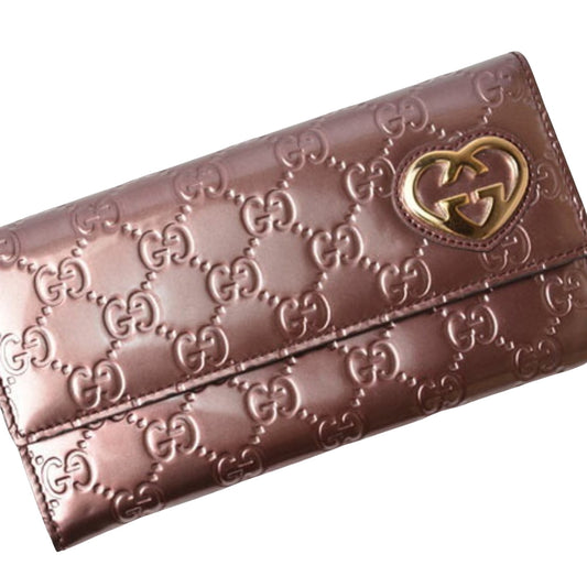 Gucci Red Patent Leather Wallet