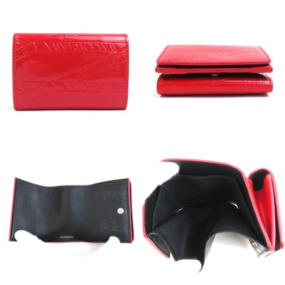 Balenciaga Red Patent Leather Wallet