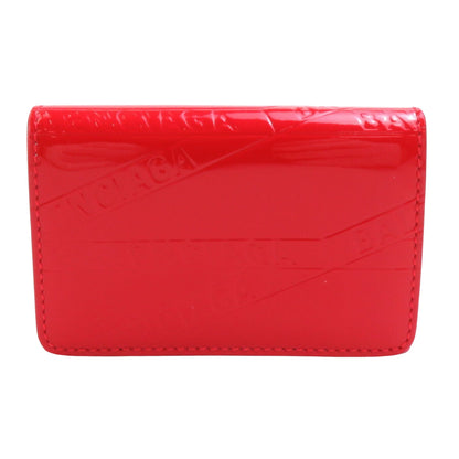 Balenciaga Red Patent Leather Wallet