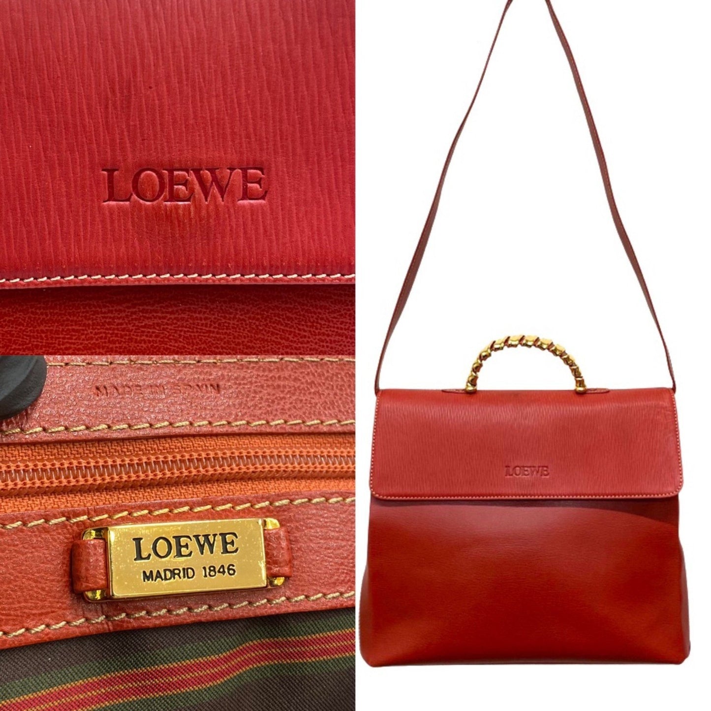 Loewe Red Leather Velazquez