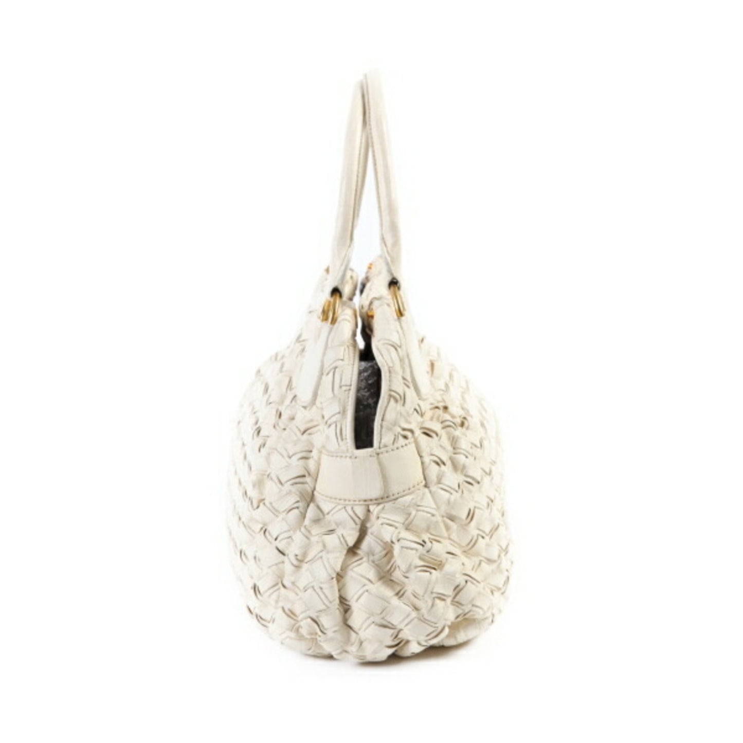 Miu Miu White Leather Handbag