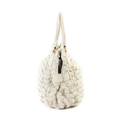 Miu Miu White Leather Handbag