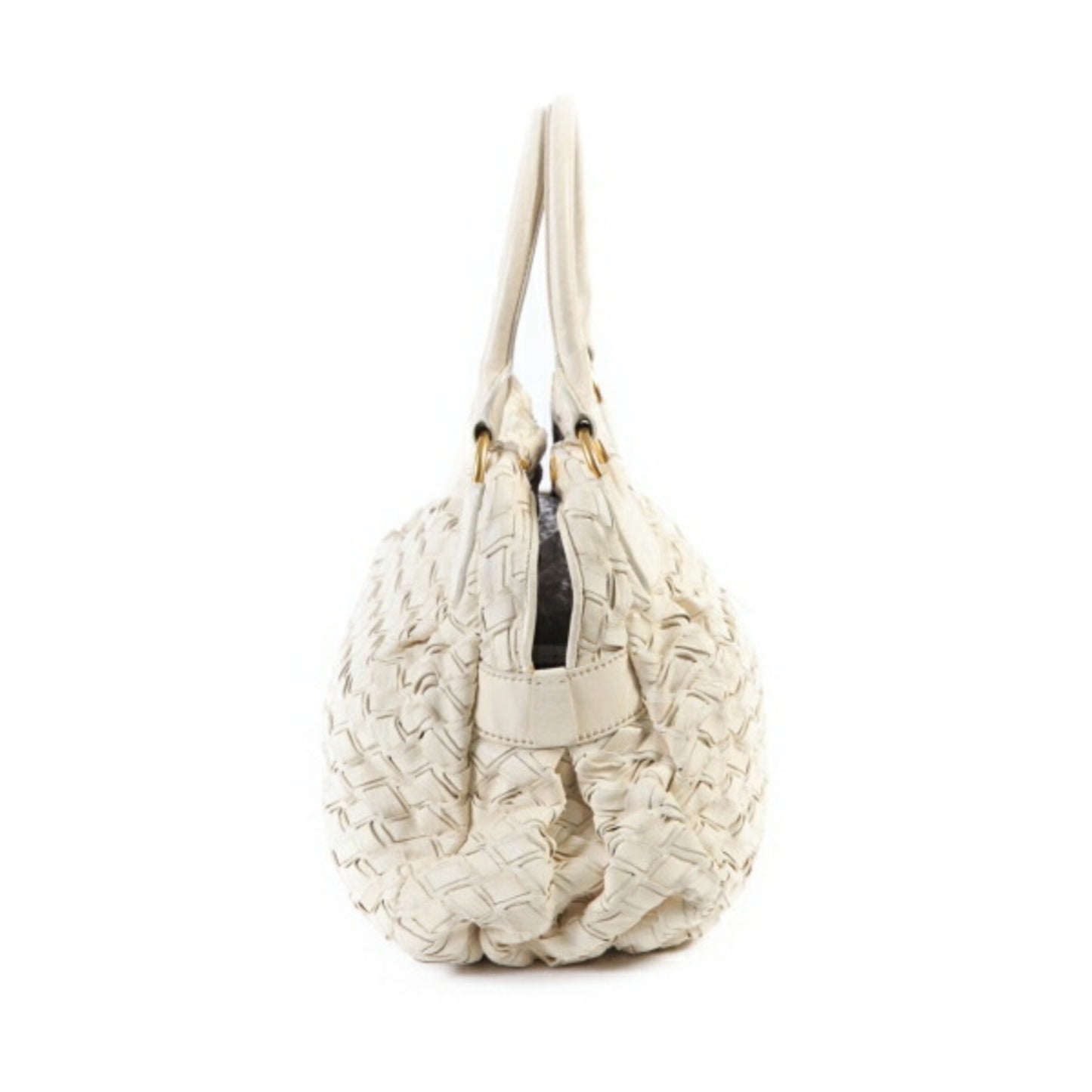 Miu Miu White Leather Handbag