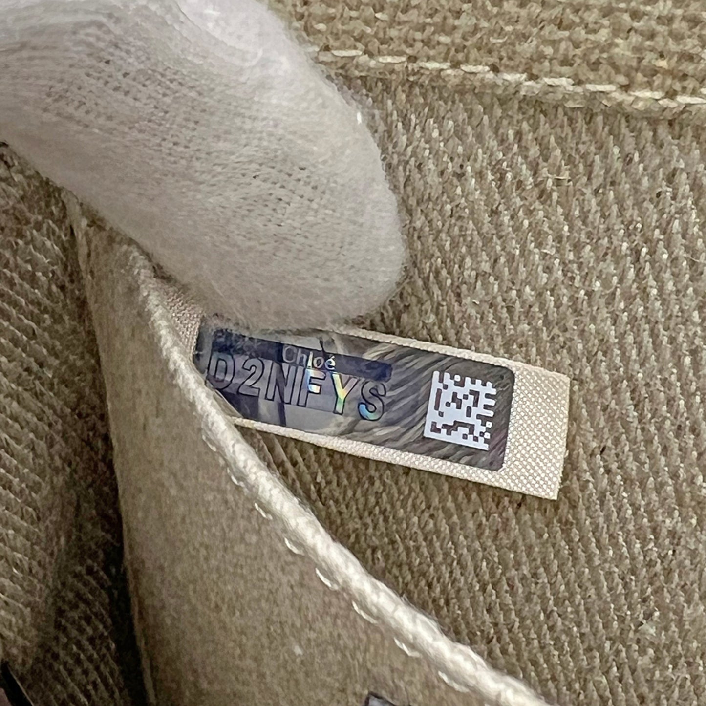 Chloé Brown Canvas Woody