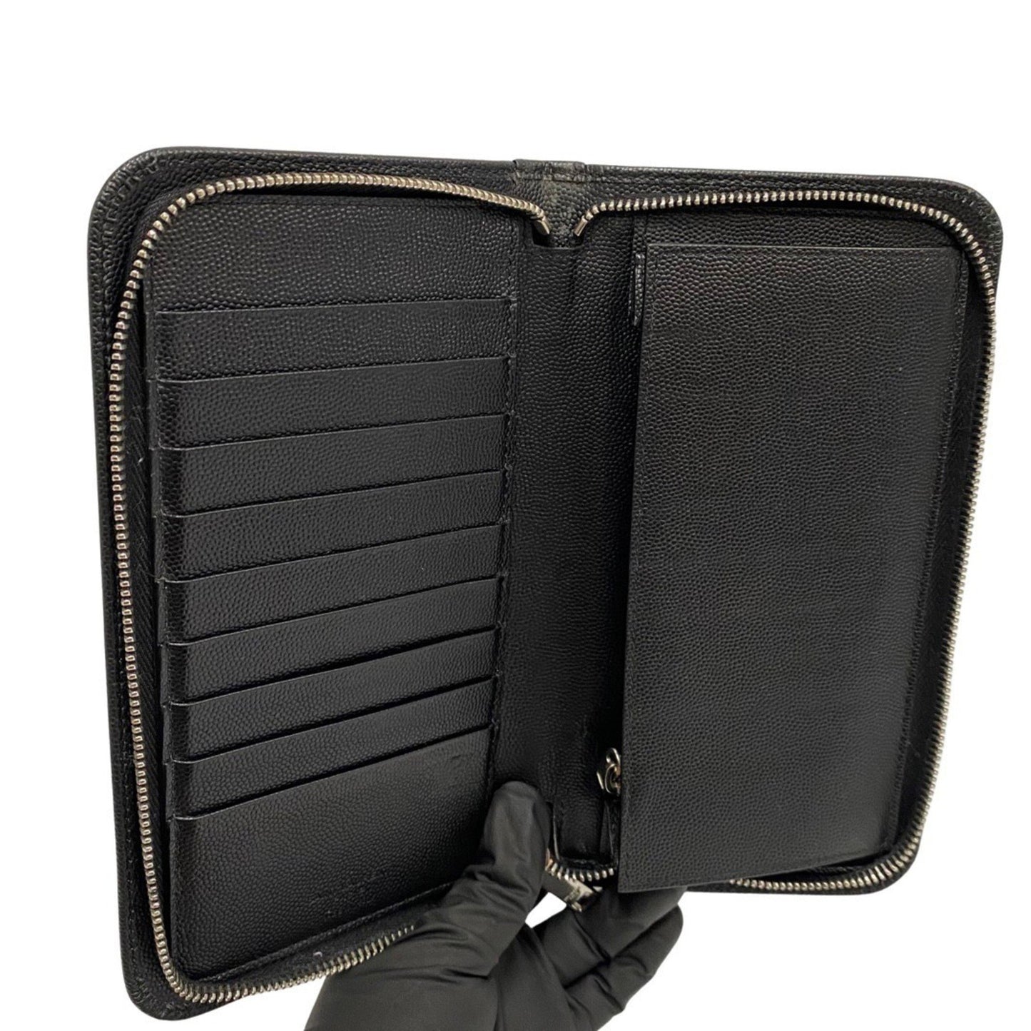 Saint Laurent Black Leather Wallet