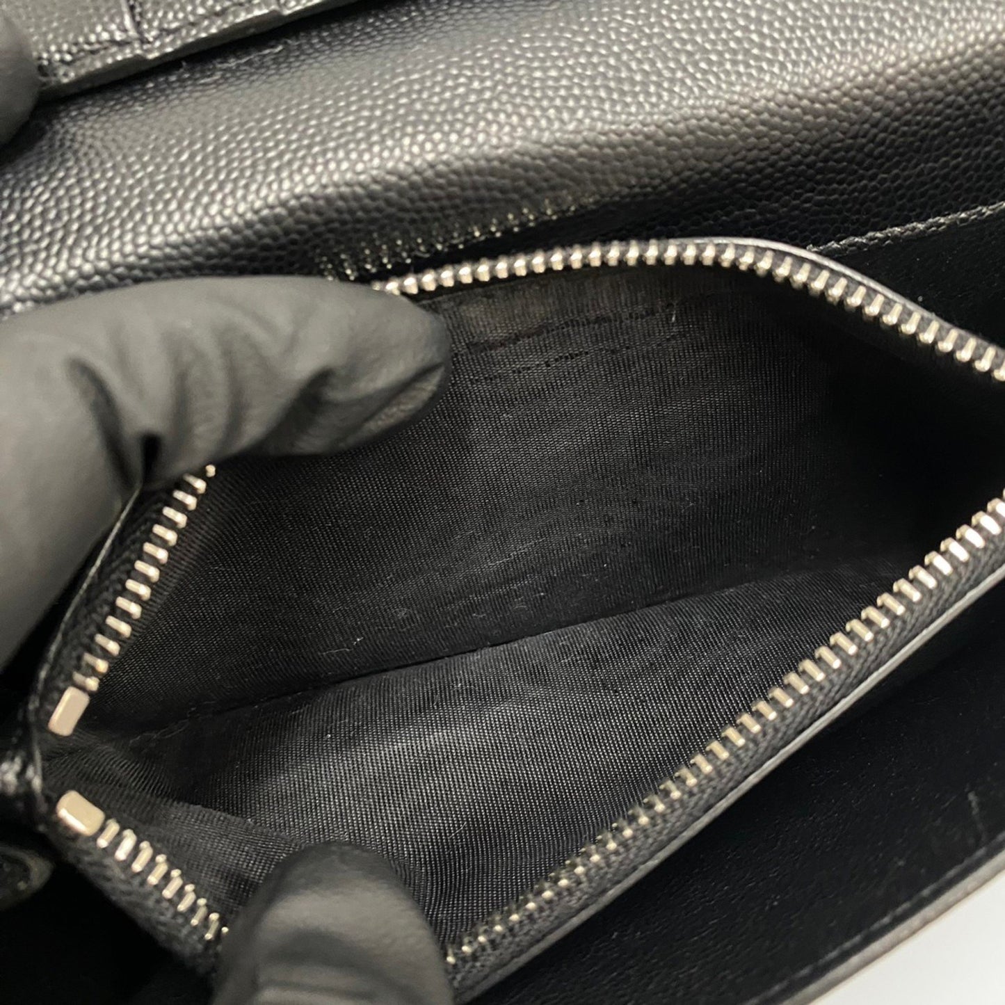Saint Laurent Black Leather Wallet