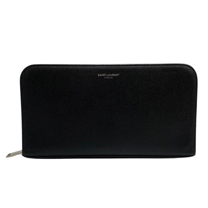 Saint Laurent Black Leather Wallet