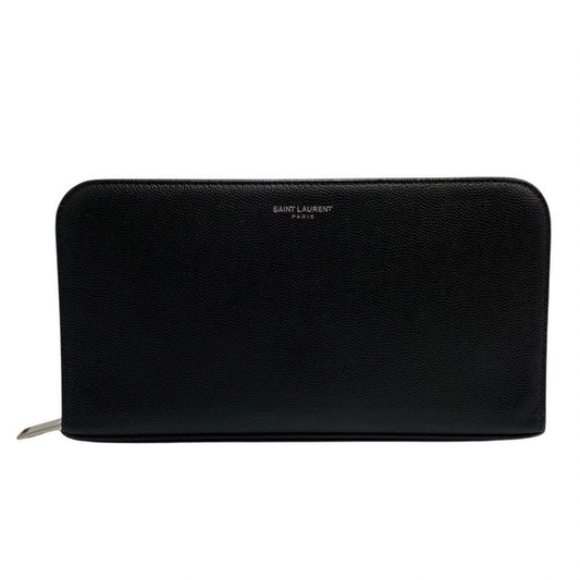 Saint Laurent Black Leather Wallet