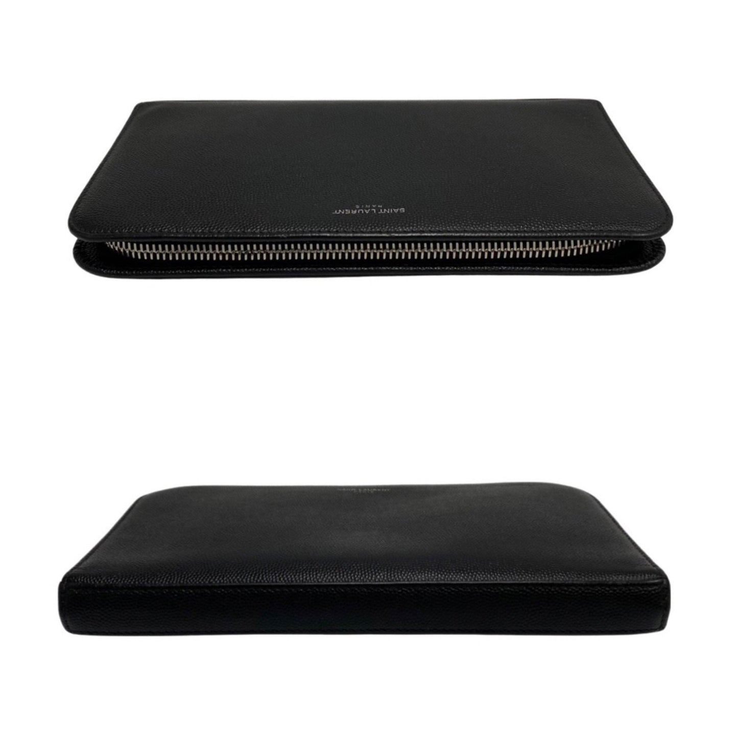 Saint Laurent Black Leather Wallet