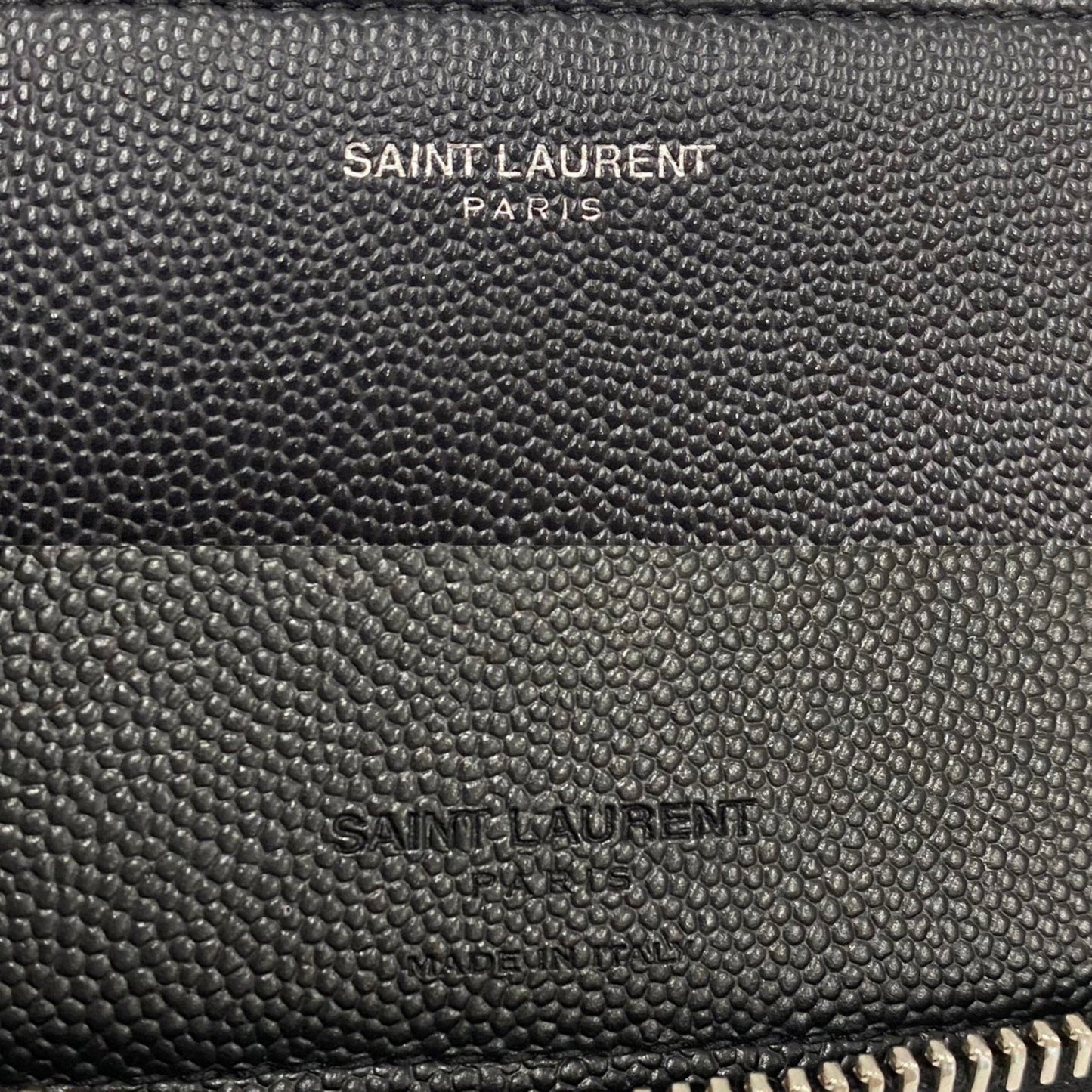 Saint Laurent Black Leather Wallet