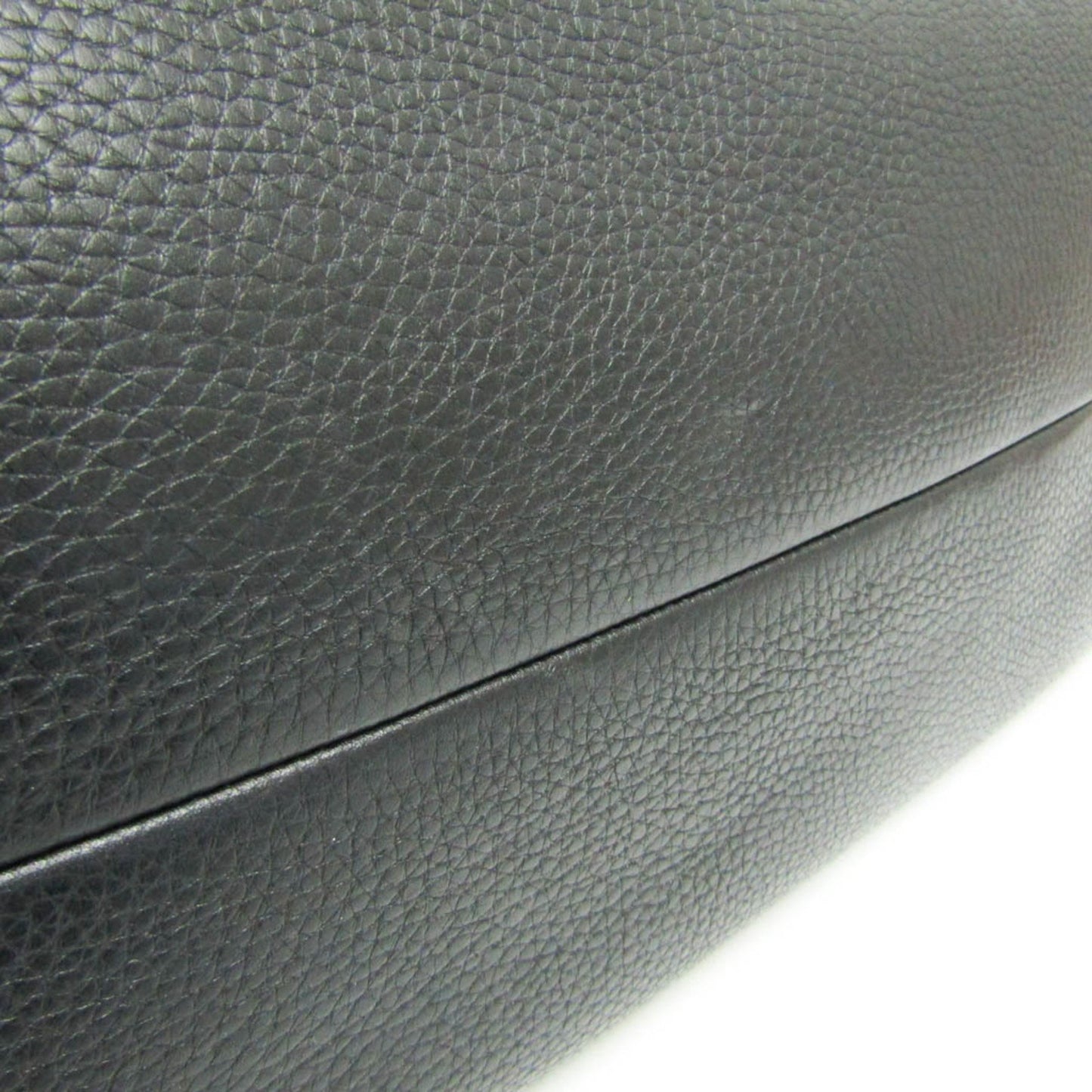 Valentino Garavani Black Leather Lock