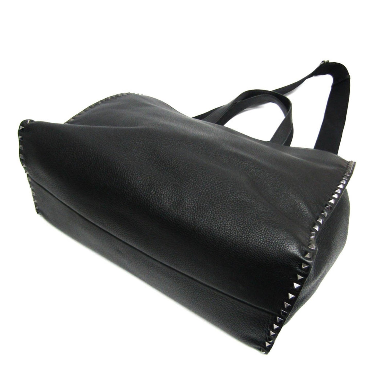 Valentino Garavani Black Leather Lock