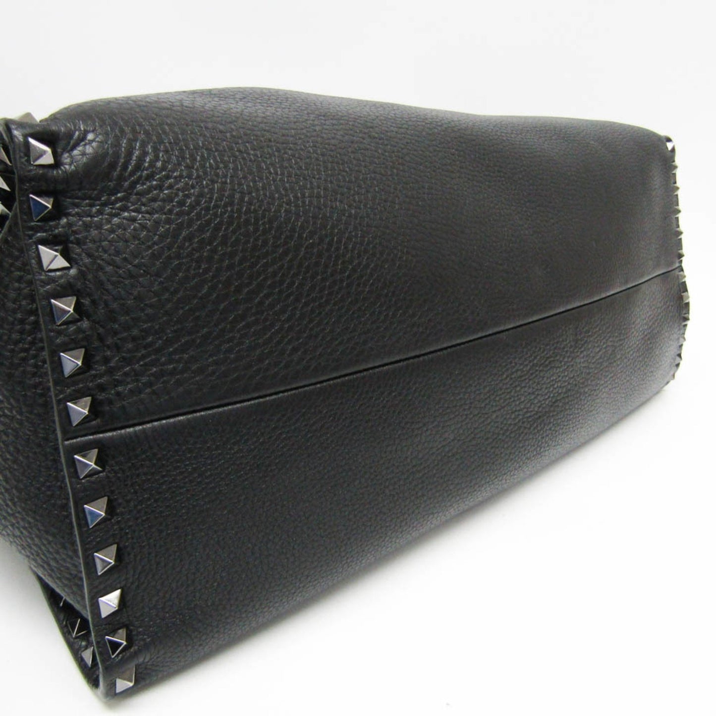 Valentino Garavani Black Leather Lock