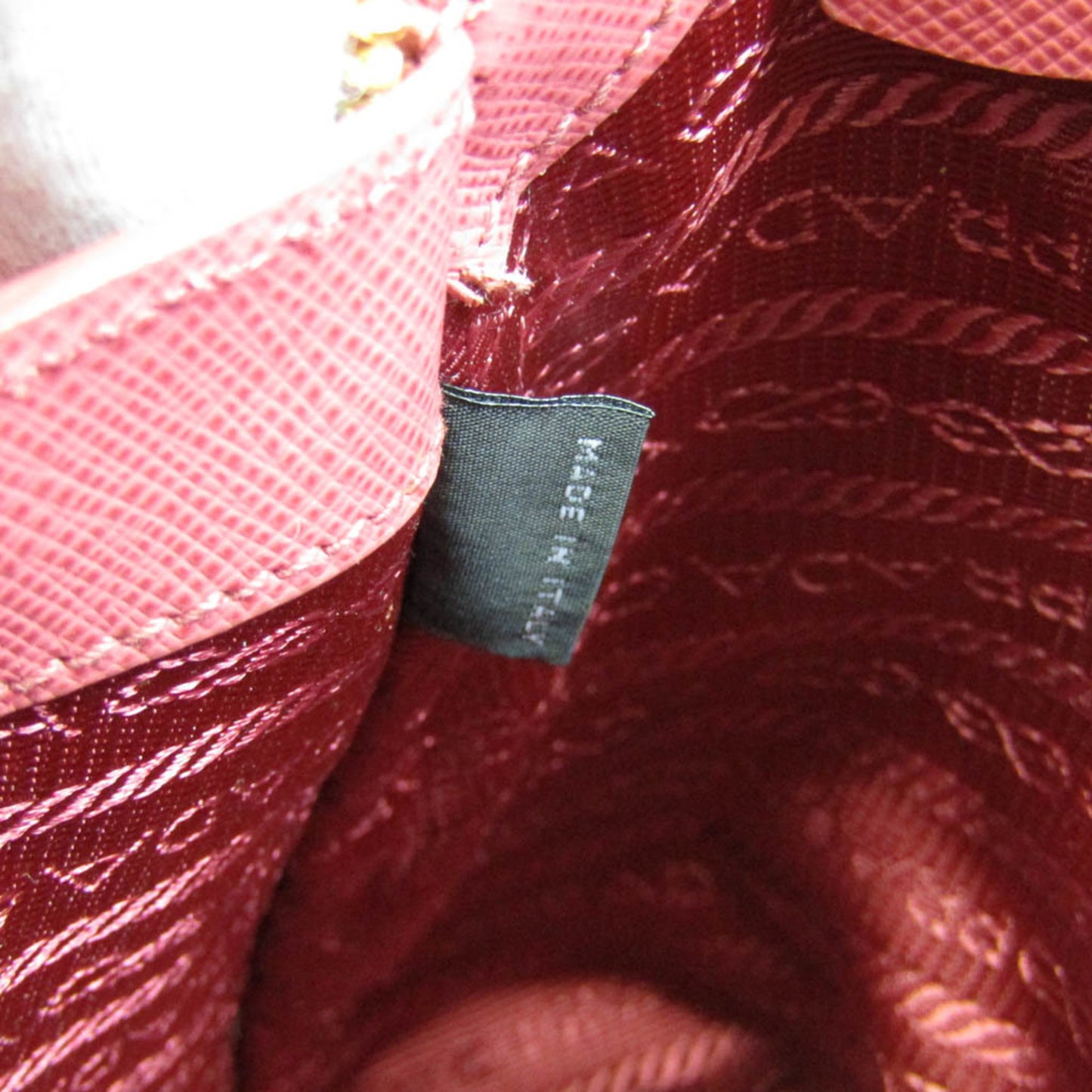 Prada Pink Leather Saffiano