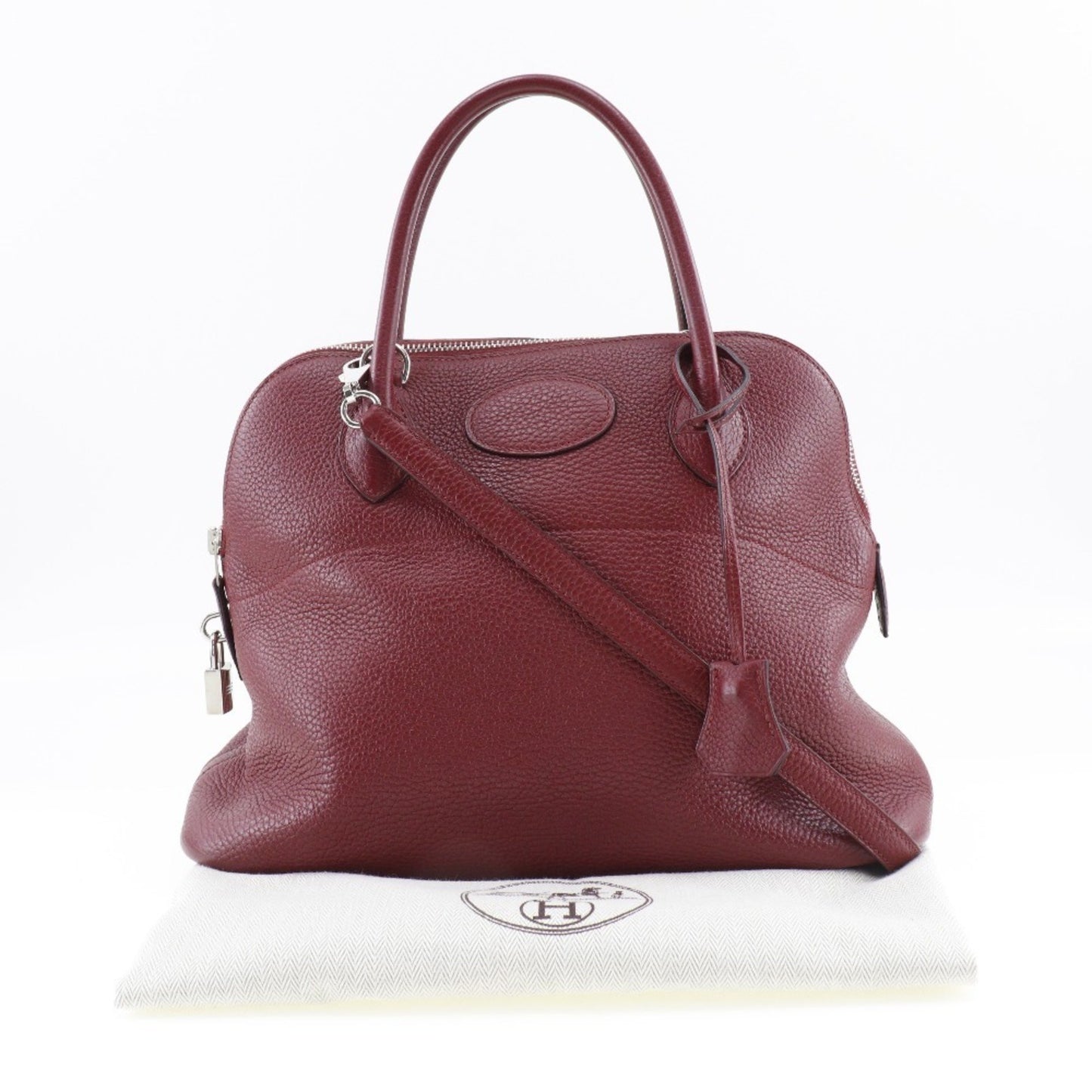 Hermès Red Leather Bolide
