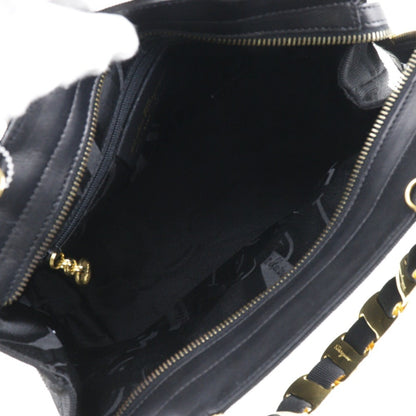 Salvatore Ferragamo Black Canvas Vara