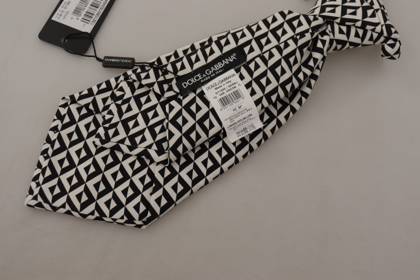 Dolce & Gabbana Elegant Silk Black Tie For The Dapper Gentleman