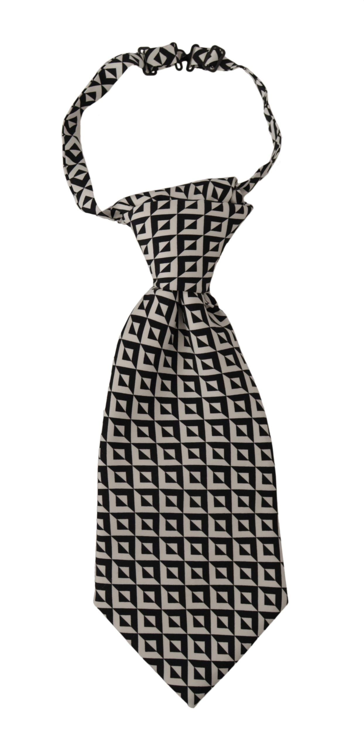Dolce & Gabbana Elegant Silk Black Tie For The Dapper Gentleman