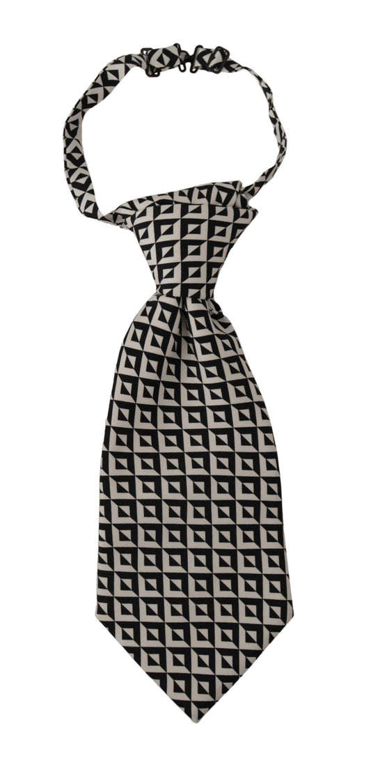 Dolce & Gabbana Elegant Silk Black Tie For The Dapper Gentleman