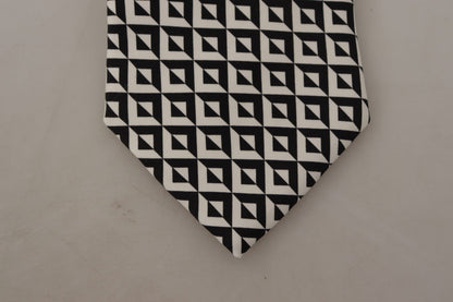 Dolce & Gabbana Elegant Silk Black Tie For The Dapper Gentleman