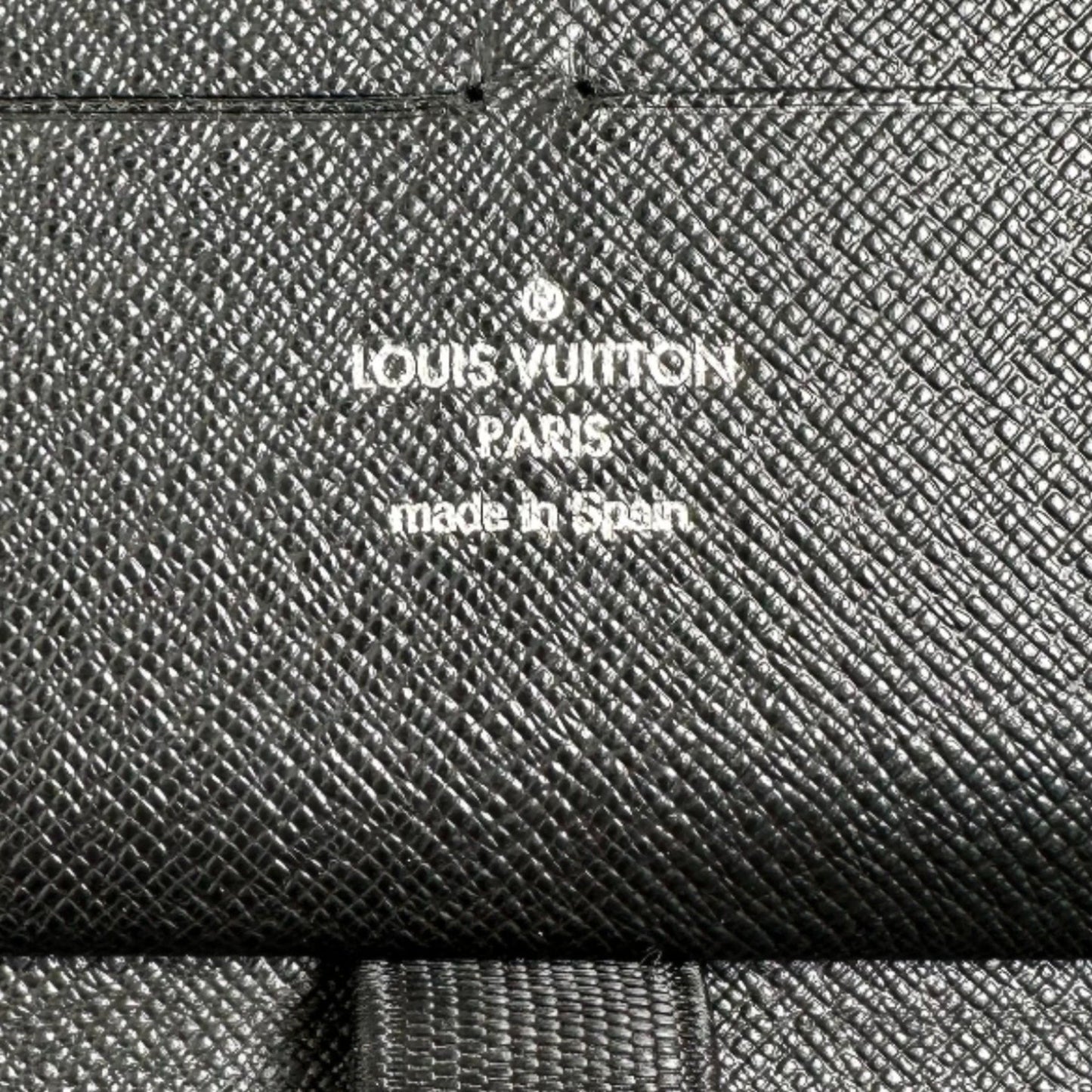 Louis Vuitton Black Canvas Zippy Organizer