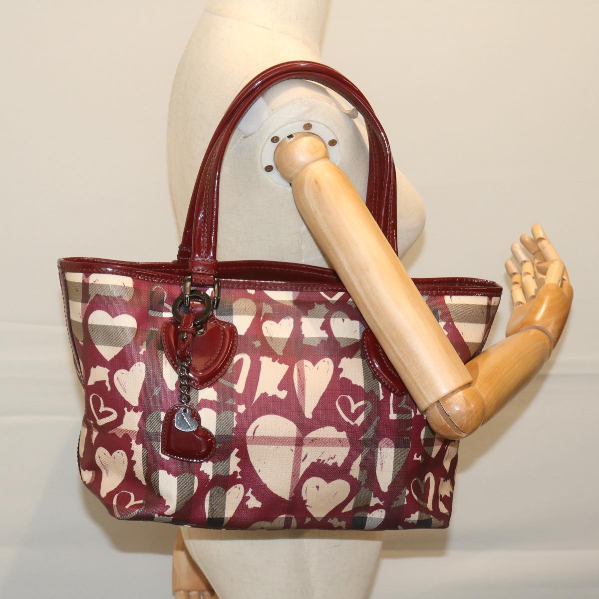 Burberry Red Canvas Nova Check