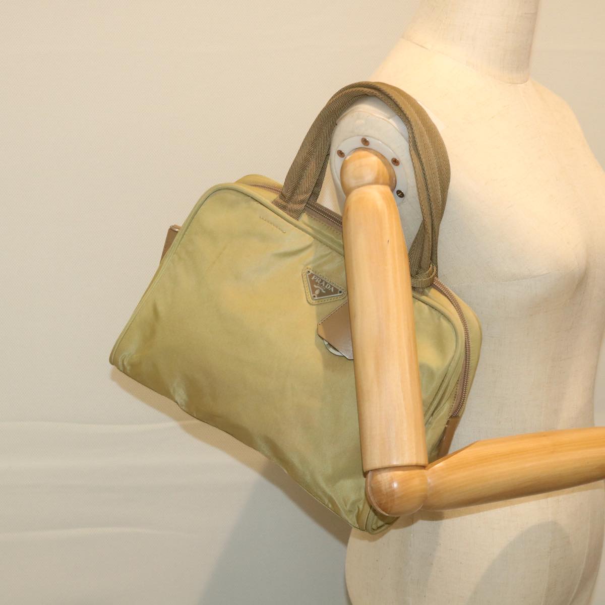 Prada Brown Synthetic Handbag