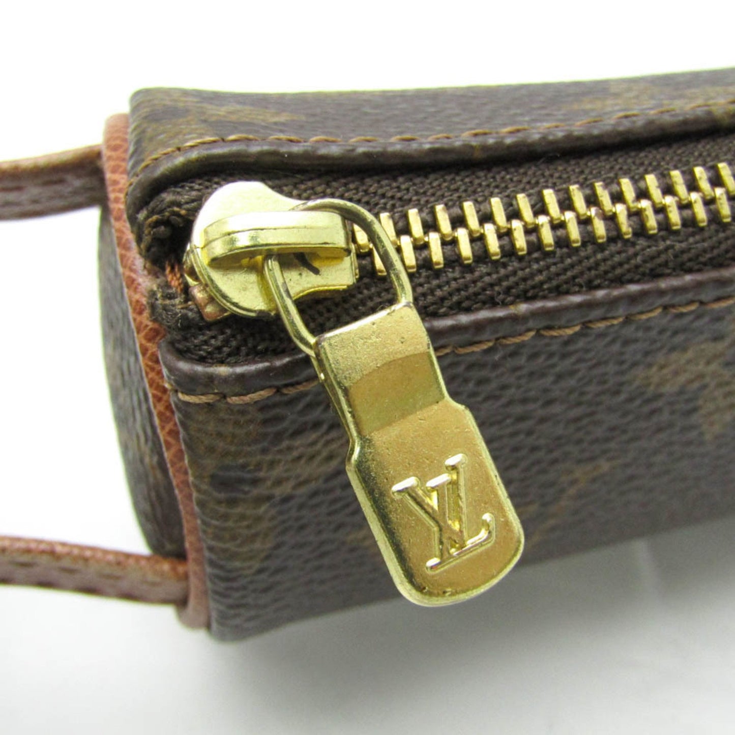 Louis Vuitton Brown Canvas Golf Ball Case