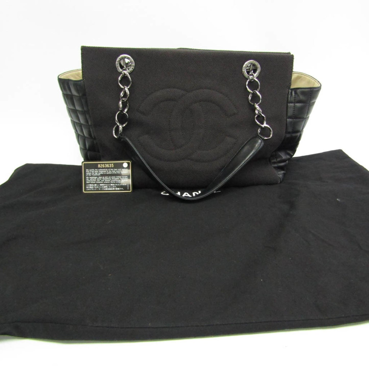 Chanel Black Canvas Chocolate Bar