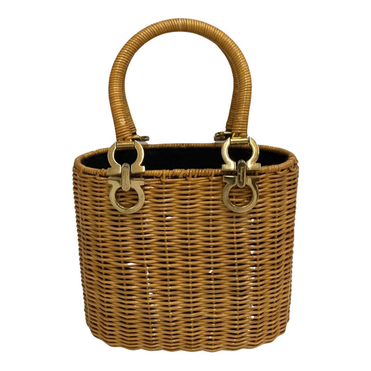 Salvatore Ferragamo Brown Leather Gancini