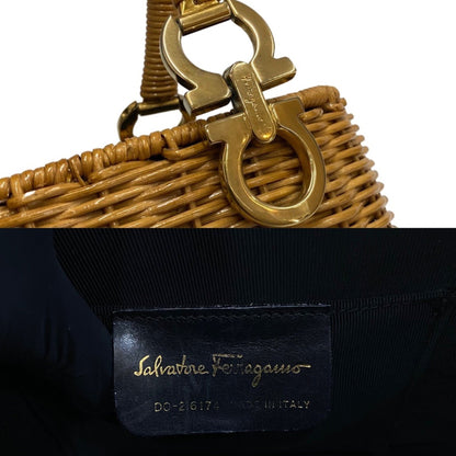 Salvatore Ferragamo Brown Leather Gancini