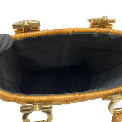 Salvatore Ferragamo Brown Leather Gancini