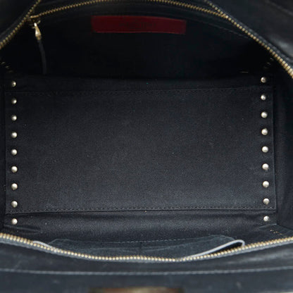 Valentino Garavani Black Leather Rockstud