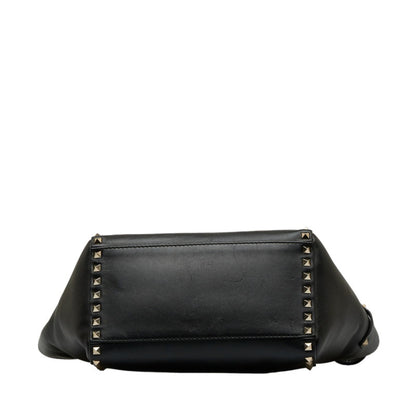 Valentino Garavani Black Leather Rockstud
