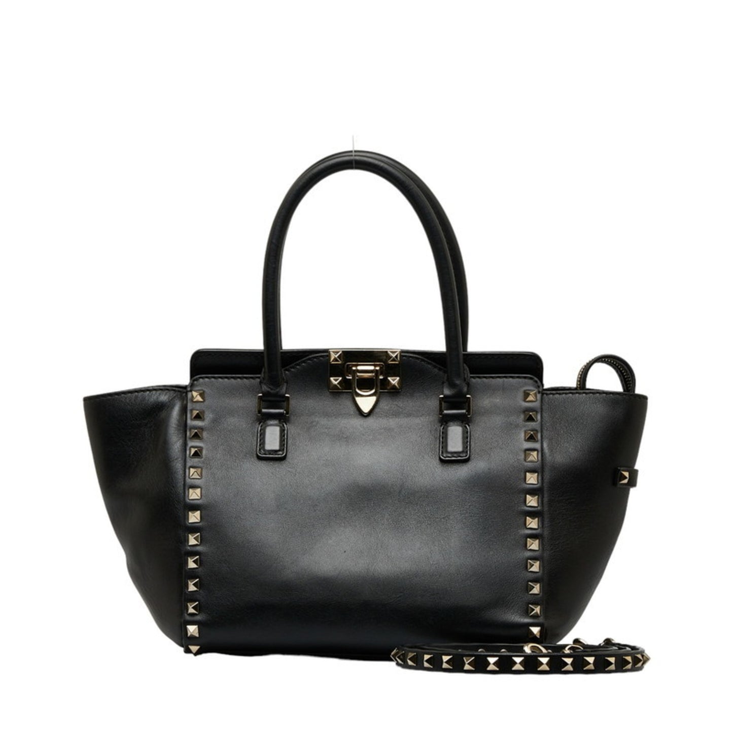 Valentino Garavani Black Leather Rockstud