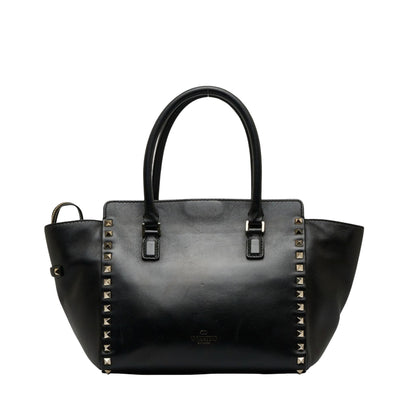 Valentino Garavani Black Leather Rockstud