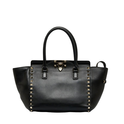 Valentino Garavani Black Leather Rockstud
