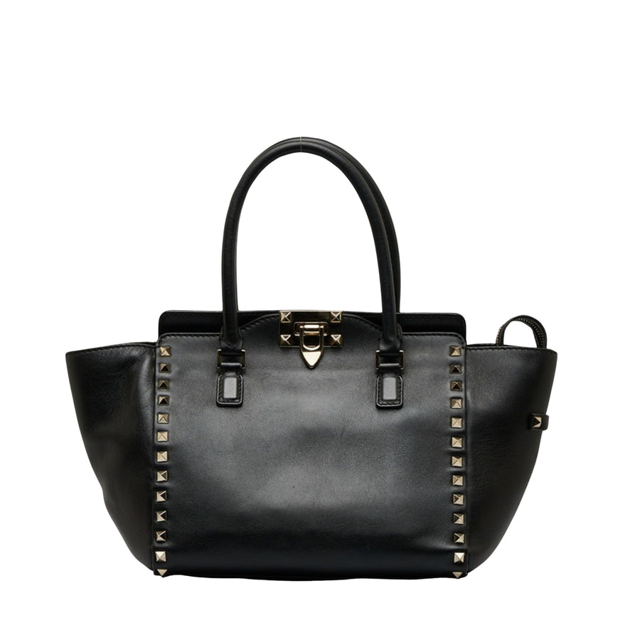 Valentino Garavani Black Leather Rockstud