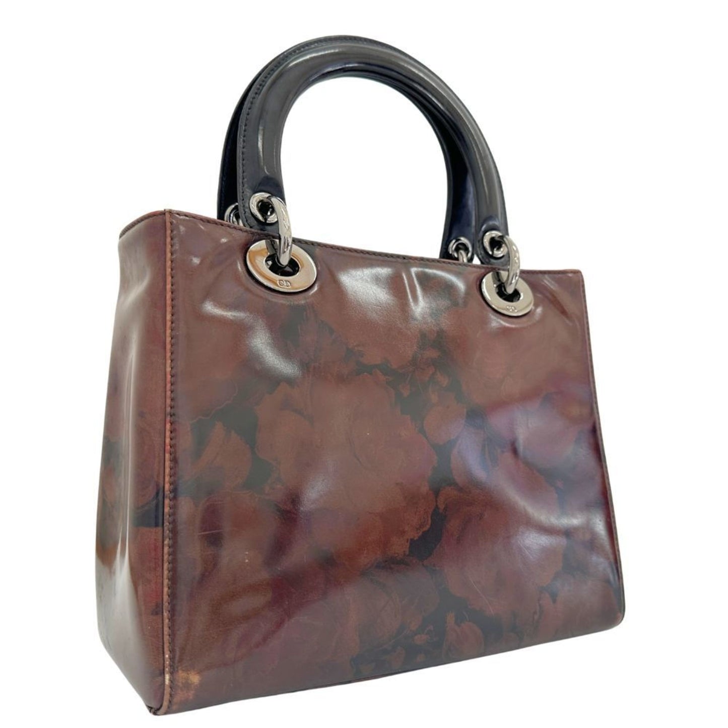 Dior Brown Patent Leather Lady Dior