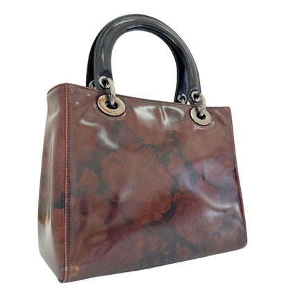 Dior Brown Patent Leather Lady Dior