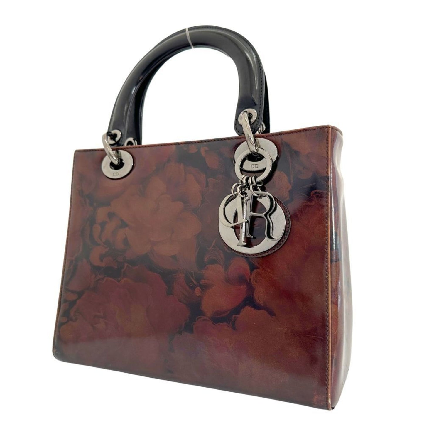 Dior Brown Patent Leather Lady Dior