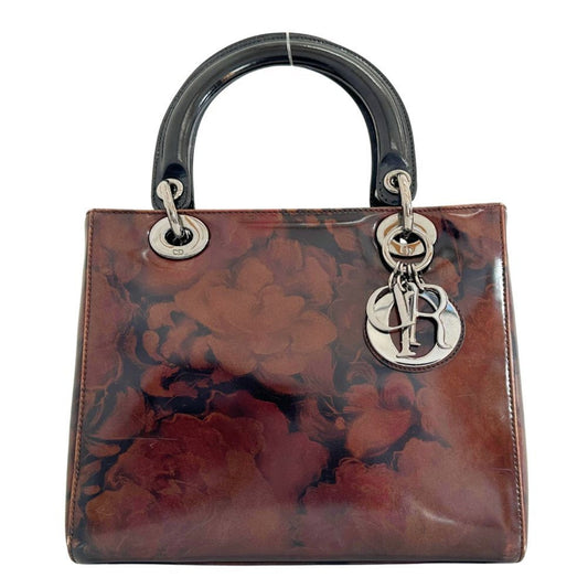 Dior Brown Patent Leather Lady Dior