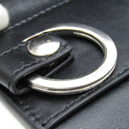 Gucci Black Leather Gg Embossé