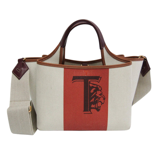Tod's Brown Canvas Handbag