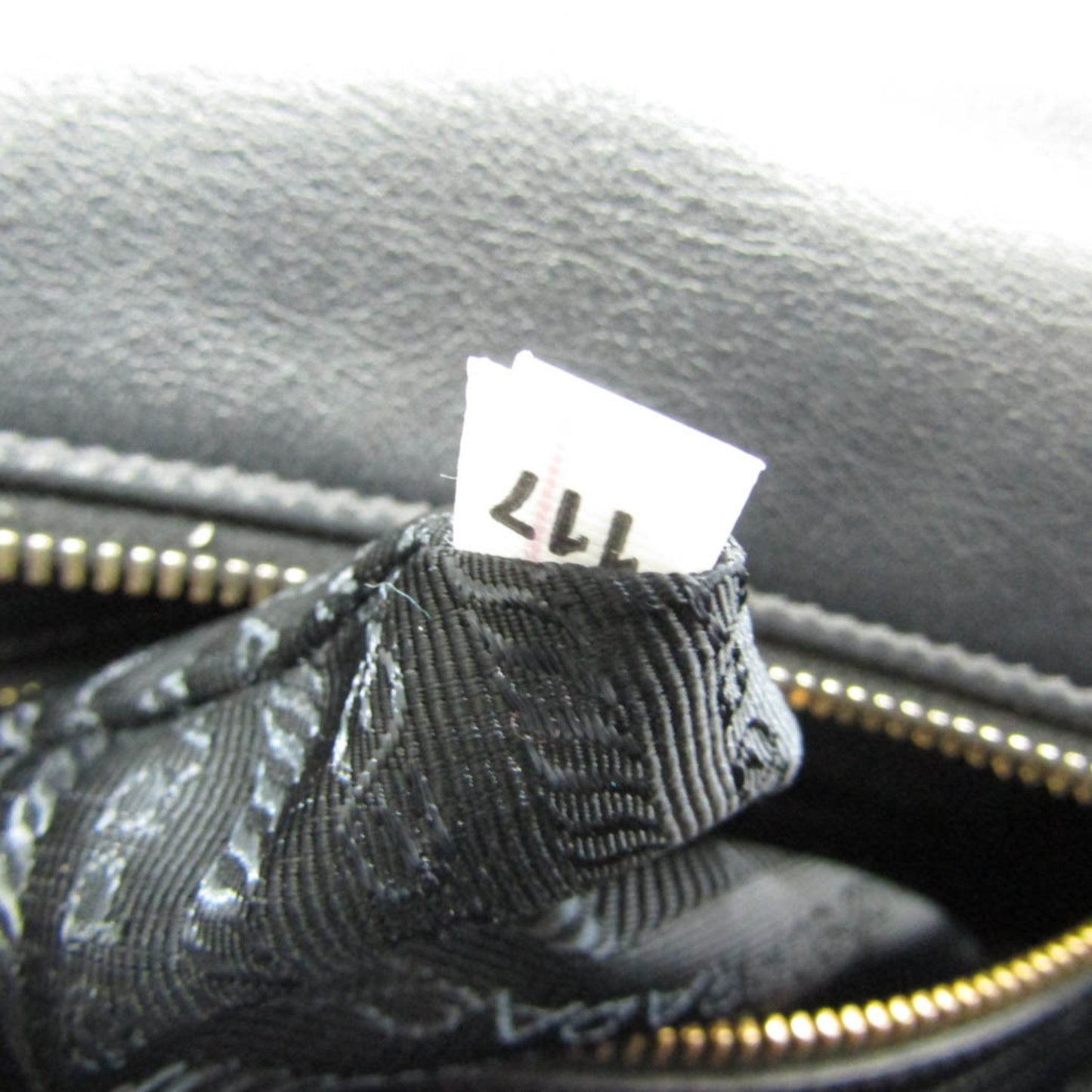 Prada Gray Leather Esplanade
