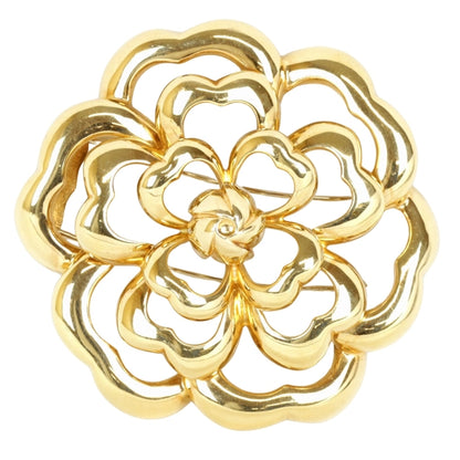 Chanel Gold Gold Plated Broche