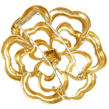Dior Gold Gold Plated Brooch