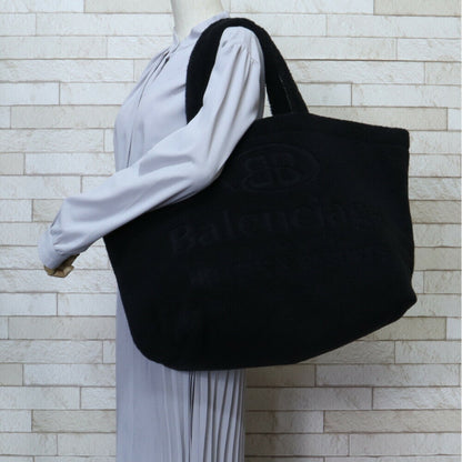 Balenciaga Black Suede Tote